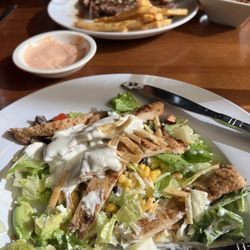 Star Valley Roadhouse - 14oz steak cooked perfectly every time. Baja Chicken Salad soooooo good.. the staff and food are always great