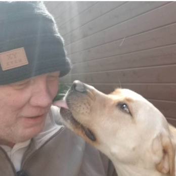 Poopie Patrol - Sheriff Dave getting a warm greeting from his buddy, Buddy - Pet Waste Removal Near Me - Dallas, Texas Poopie Patrol - Sheriff Dave getting a warm greeting from his buddy, Buddy - Pet Waste Removal Near Me - Dallas, Texas