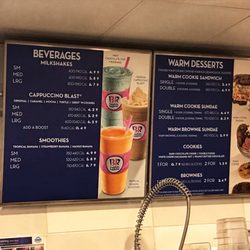 Dunkin' - Beverages and Warm Desserts Menu