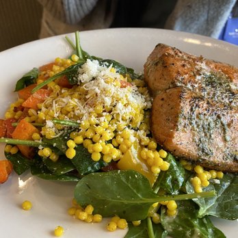 Marketplace Café at Nordstrom - Salmon with couscous - New American Near Me - Brea, California Marketplace Café at Nordstrom - Salmon with couscous - New American Near Me - Brea, California
