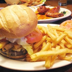 The Claddagh Pub & Restaurant - hamburger and french friess