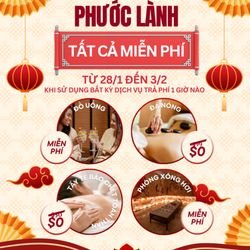 Đặt ngay dịch vụ 1 giờ trở lên tại Prosperous Paradise Spa từ 28/01-03/02 để nhận quà MIỄN PHÍ: Đồ uống, đá nóng, tẩy da chết & xông hơi!
