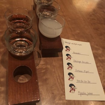 Momiji - Sake flight - Japanese Near Me - Seattle, Washington Momiji - Sake flight - Japanese Near Me - Seattle, Washington