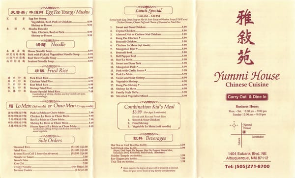 Menu photo 8 Yummi House Albuquerque, NM
