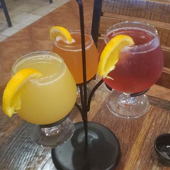 Blvck Cow - Mimosa flight- flavors unknown as they were out of flavors listed on menu. - Cocktail Bars Near Me - Bowie, Maryland