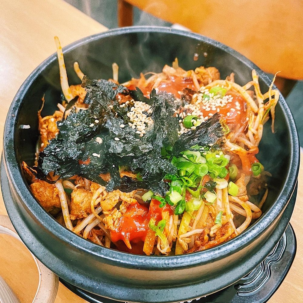 Kimbap Cheonguk - Stone pot rice with pork - Sushi Bars Near Me - Coquitlam, British Columbia Kimbap Cheonguk - Stone pot rice with pork - Sushi Bars Near Me - Coquitlam, British Columbia