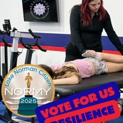 Resilience Therapeutic Massage & Bodywork - Liz helping stretch youth athletes at F45
