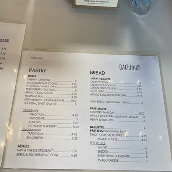 Backhaus - Pastry and bread Menu - Bakeries Near Me - San Mateo, California