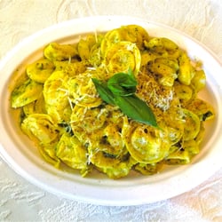 Hotties Mobile Pasta Bar and Catering - Four Cheese Tortellini with Creamy Pesto Sauce ;od