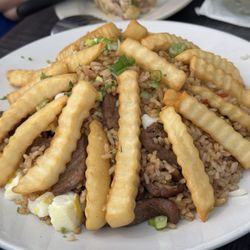 Chaufa de Carne/ Papa Frita