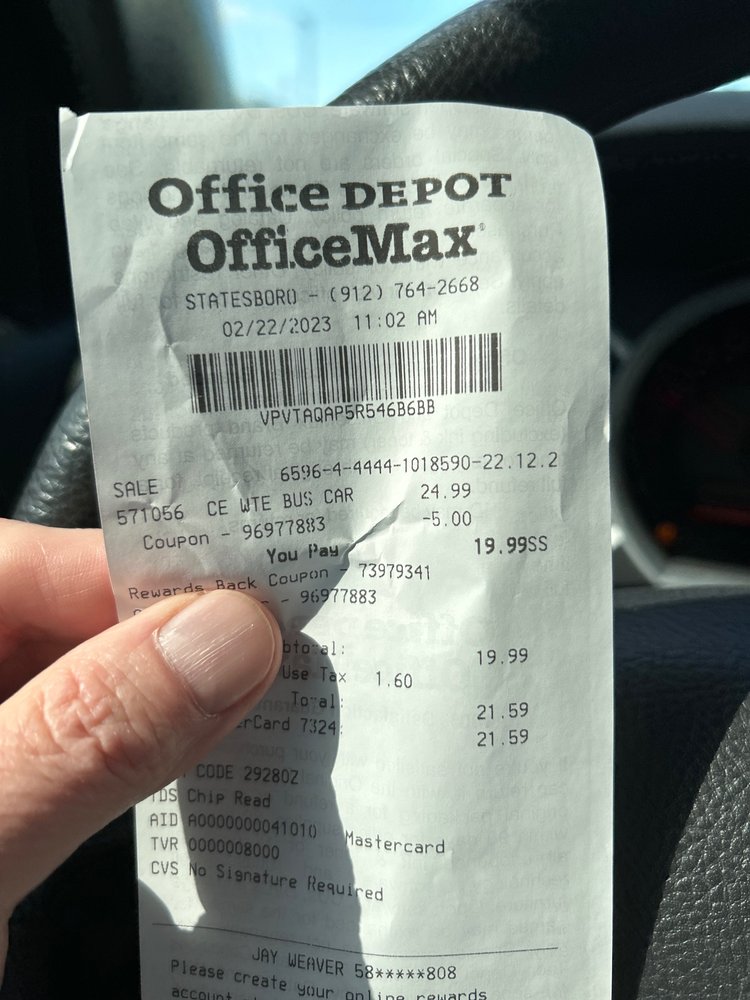 OFFICEMAX Updated September 2024 715 Northside Dr E, Statesboro