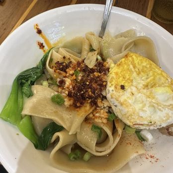 Magic Noodle - red splash hand pulled ribbon noodles - Noodles Near Me - North York, Ontario