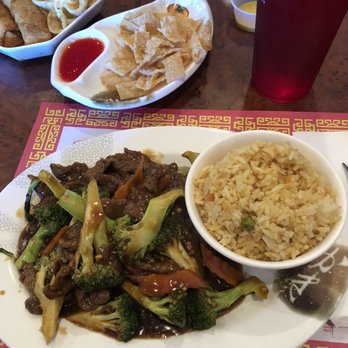 Grand China - Beef and broccoli with rice. - Chinese Near Me - Henderson, Nevada