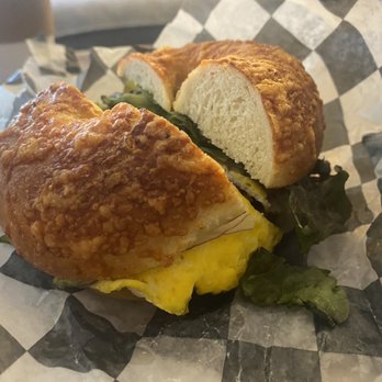 Lox, Stocks & Bagels - Chorizo sandwich on an Asiago bagel - Bagels Near Me - Eugene, Oregon Lox, Stocks & Bagels - Chorizo sandwich on an Asiago bagel - Bagels Near Me - Eugene, Oregon