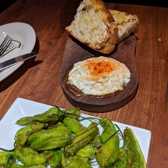 Barcelona Reston - Shishito peppers and whipped sheep's cheese with honey & truffles - Tapas/Small Plates Near Me - Reston, Virginia Barcelona Reston - Shishito peppers and whipped sheep's cheese with honey & truffles - Tapas/Small Plates Near Me - Reston, Virginia