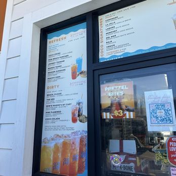 CoCo Playa - Drive through menu - Coffee & Tea Near Me - San Diego, California