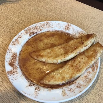Souvlaki Hut - two bananas on a plate - Salad Near Me - Mississauga, Ontario