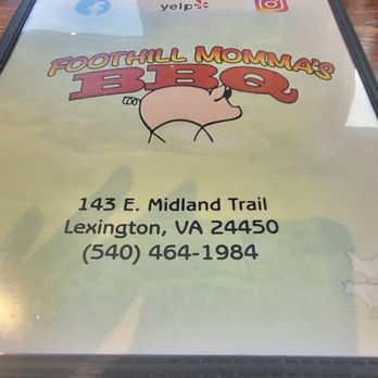Foothill Momma's BBQ Juke Joint - Barbeque Near Me - Lexington, Virginia