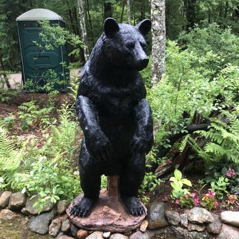 Jellystone Park Lakes Region - A carved bear on a campsite - very cool looking - Campgrounds Near Me - Milton, New Hampshire Jellystone Park Lakes Region - A carved bear on a campsite - very cool looking - Campgrounds Near Me - Milton, New Hampshire