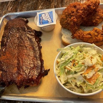 The Cookshack - Half 1/2 Rack and 2 Tenders - American Near Me - Webster, Texas