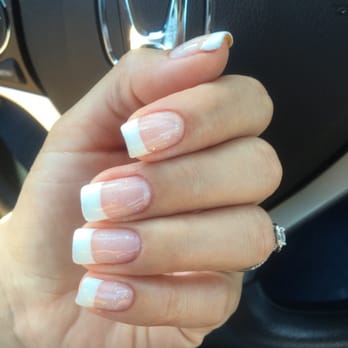 Polish Pros - Awesome french gel with a touch of glitter - Nail Salons Near Me - San Diego, California Polish Pros - Awesome french gel with a touch of glitter - Nail Salons Near Me - San Diego, California