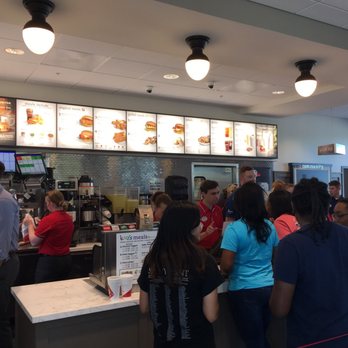 Chick-fil-A - Line and menu on morning of grand opening - Fast Food Near Me - Round Rock, Texas
