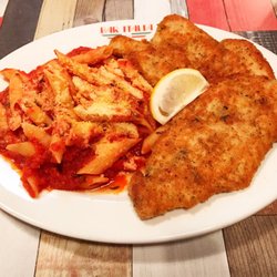 Bar Italia - Chicken schnitzel and pasta deal