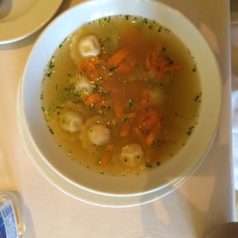Tableau - Chicken noodle soup w/ chicken ravioli inside - Breakfast & Brunch Near Me - Las Vegas, Nevada