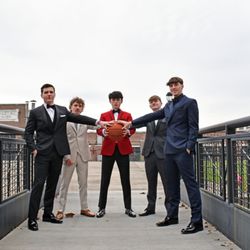 Tuxedo by Sarno - A group of young people wearing prom formalwear
