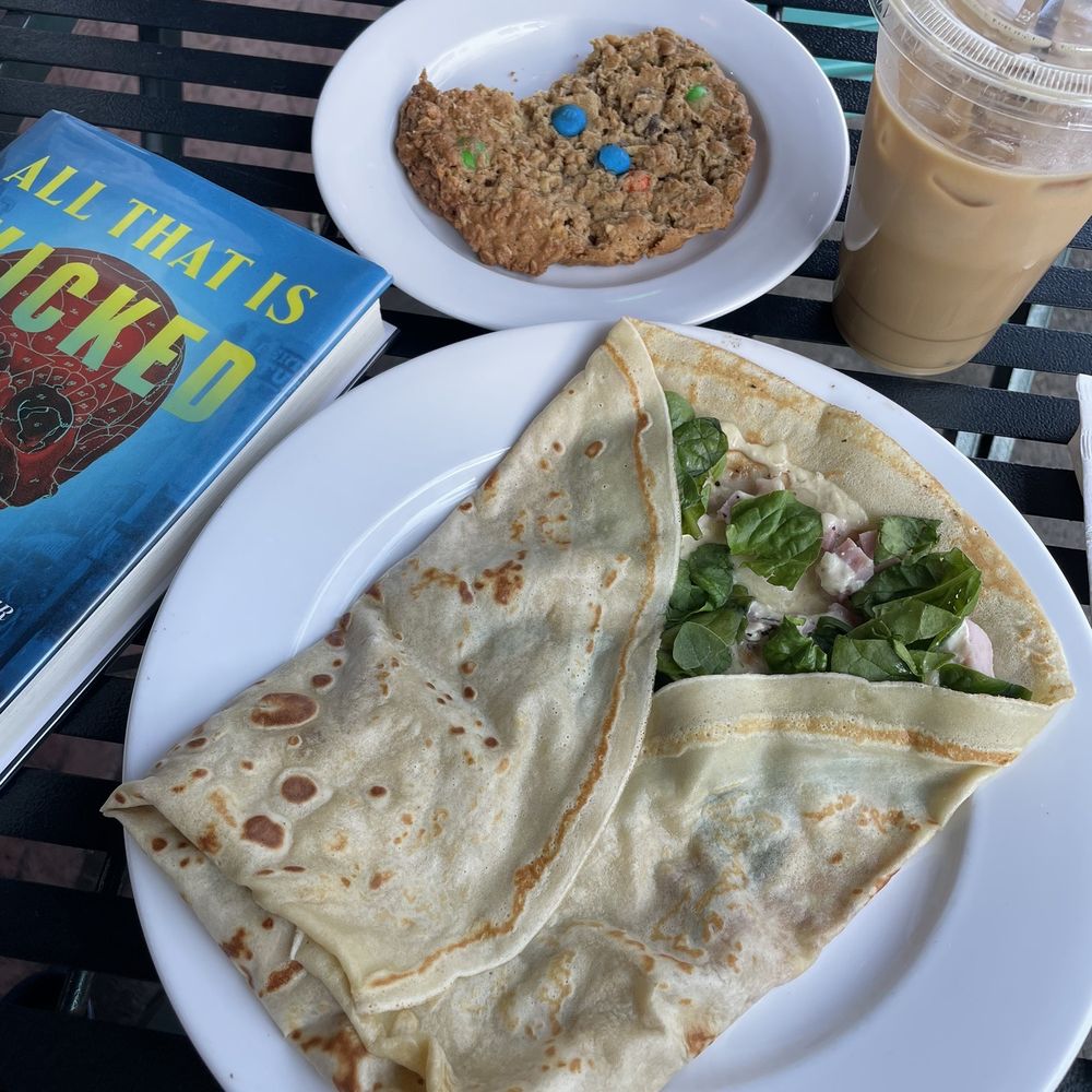 Cafe Javasti - Ham, Swiss, Spinach & Monster Cookie with oat/coconut milk latte - Coffee & Tea Near Me - Seattle, Washington Cafe Javasti - Ham, Swiss, Spinach & Monster Cookie with oat/coconut milk latte - Coffee & Tea Near Me - Seattle, Washington