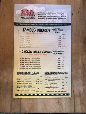 Menu photo 1 Ezell's Famous Chicken Edmonds, WA