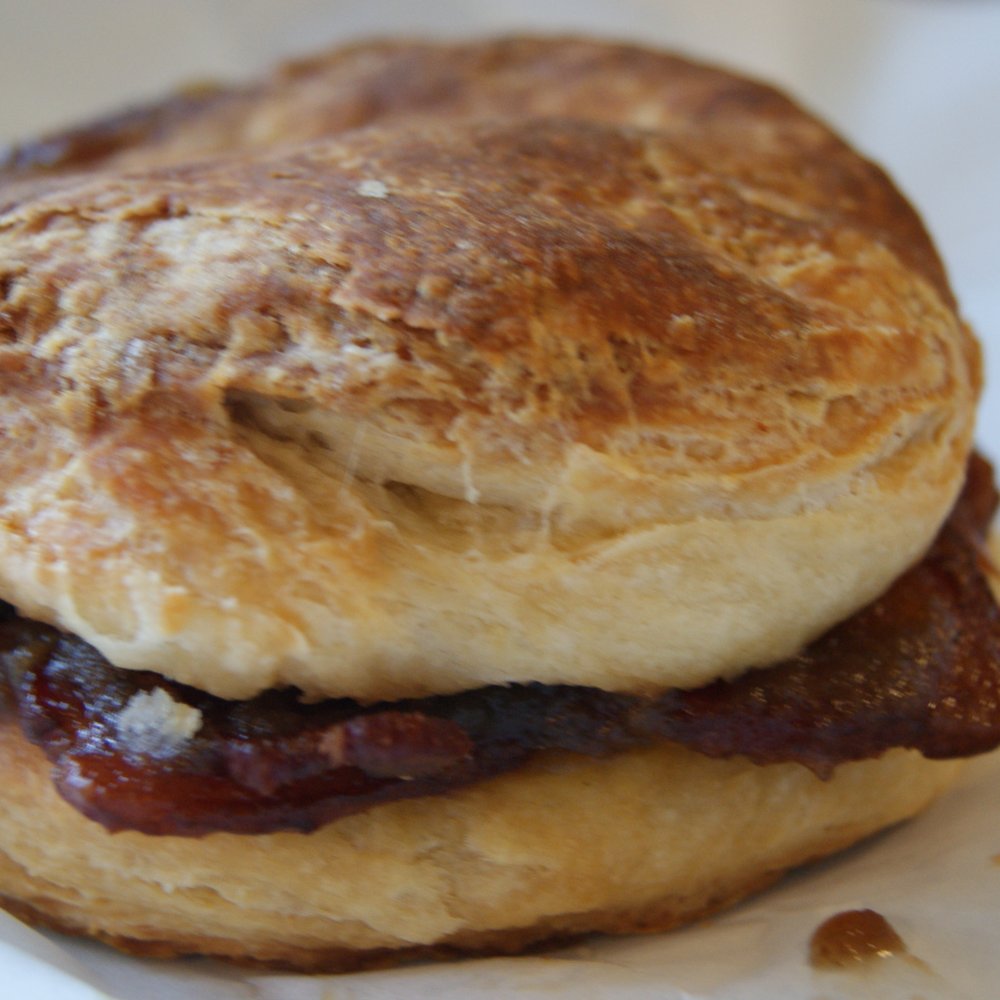 Seattle Biscuit Company - PumpPigKin = pumpkin butter + bacon + onion + garlic + coffee jelly - Food Trucks Near Me - Seattle, Washington Seattle Biscuit Company - PumpPigKin = pumpkin butter + bacon + onion + garlic + coffee jelly - Food Trucks Near Me - Seattle, Washington