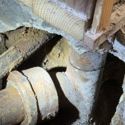 S.J.V. Home Repair - Removed clogged drain n replaced with abs black drain pipe