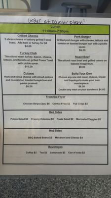 Menu photo 1 Rock Creek Cafe Overbrook, KS