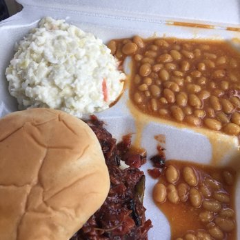 BBQ Shak - Pulled pork sandwich with baked beans and coleslaw combo - Barbeque Near Me - Columbus, Ohio