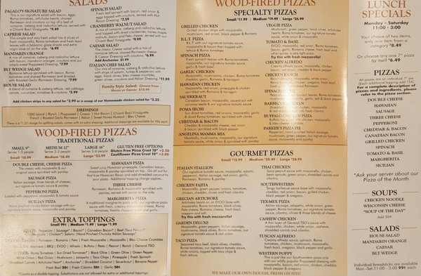 Menu photo 1 Pagalo's Milan, IL