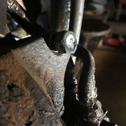 Aylward Motors - Removing a seized brake bleeder screw. We are experts in removing broken or seized bolts. Saved this customer the cost of 2 calipers