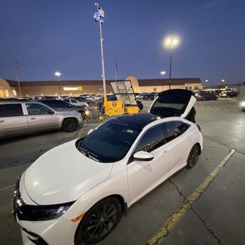 Scott Solar Auto Spa - Gloss black wrapped roof + shark fin antenna + rear spoiler - Car Window Tinting Near Me - Roanoke, Texas Scott Solar Auto Spa - Gloss black wrapped roof + shark fin antenna + rear spoiler - Car Window Tinting Near Me - Roanoke, Texas