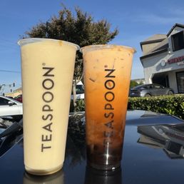 Liquid Gold (right), Dirty Thai Tea (left)