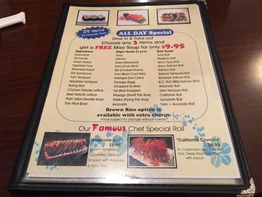 Menu photo 6 Sushi Yoi Burnaby, BC Menu photo 6 Sushi Yoi Burnaby, BC