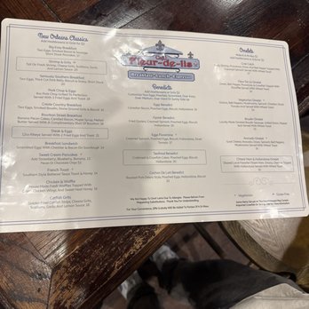Fleur De Lis - Menu - Breakfast & Brunch Near Me - New Orleans, Louisiana