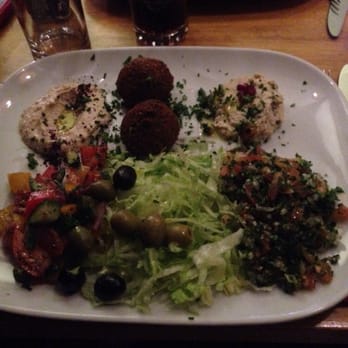 Jerusalem Restaurant - Mixed vegetarian platter - Middle Eastern Near Me - Dublin, D