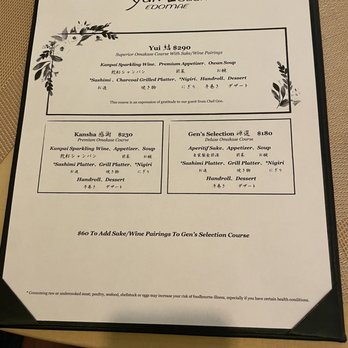 Yui Edomae Sushi - Omakase set menu - Japanese Near Me - Las Vegas, Nevada Yui Edomae Sushi - Omakase set menu - Japanese Near Me - Las Vegas, Nevada