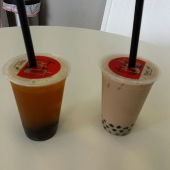 ThirsTea - Passion fruit green tea, coconut black flavored tea with boba - Desserts Near Me - Rohnert Park, California