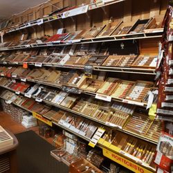 Stone Beads Smoke Shop - Wall to wall of cigars!!