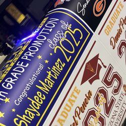 ThreadWorx Promotional Products - Personalized Banners we made for the 2025 Graduates !