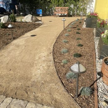 Greencraft Landscape - Beautiful DG path to our new favorite spot to sit. - Landscape Architects or Designers Near Me