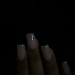 The so called gel x that is supposedly so much better except you can see the glue under my nail and uneven paint job The so called gel x that is supposedly so much better except you can see the glue under my nail and uneven paint job