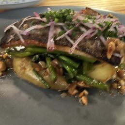 Redfish deliciousness. They had me at brown butter.
