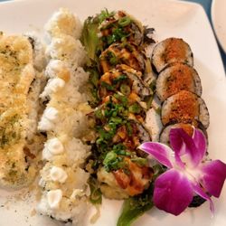 Samurai, Crispy Shrimp, Mr Krabs, and Ring of Fire